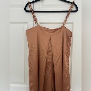 Tan Elegant Romper Never Used Size 8